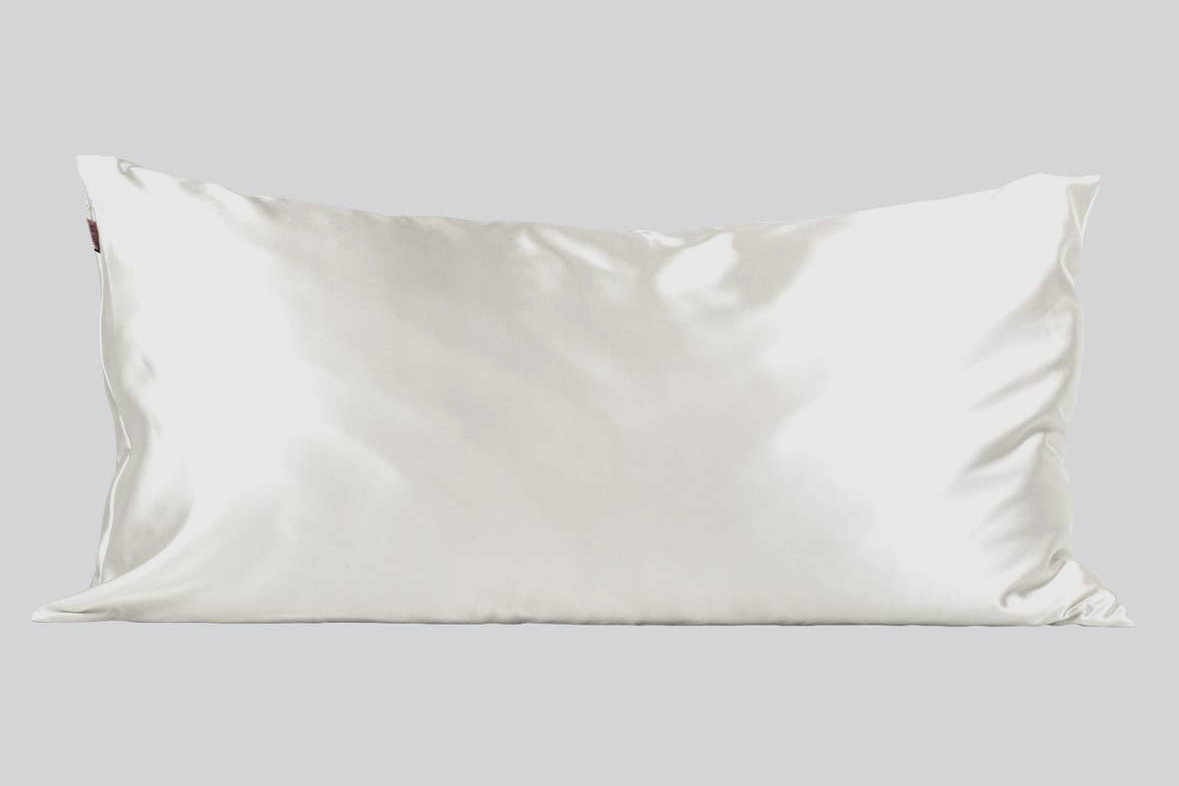KING SIZE ivory satin pillowcase